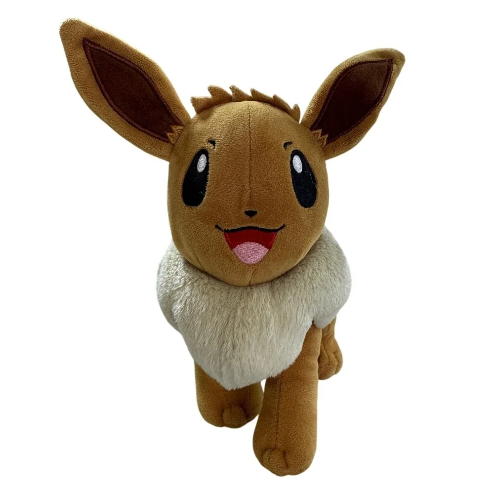Pokemon Eevee Plush 10 Inch Stuffed Animal Toy 2024 Nintendo Game Freak Brown